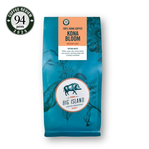 Kona Bloom - 100% Medium Roast Whole Bean Kona Coffee - Big Island