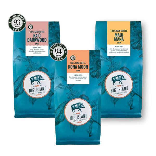 100% Hawaiian Dark Roast Whole Bean Coffee Collection - Big Island