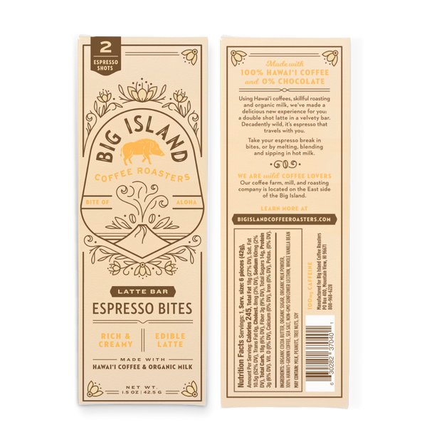 Hawaiian Latte Espresso Bites - Big Island Coffee Roasters