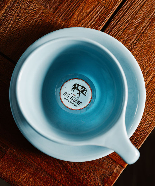 Pōhuehue Latte Cup & Saucer - Big Island Coffee Roasters Pōhuehue Latte Cup & Saucer - Big Island Coffee Roasters