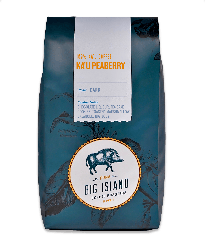 Ka&#39;u Peaberry Dark Roast Coffee Rare