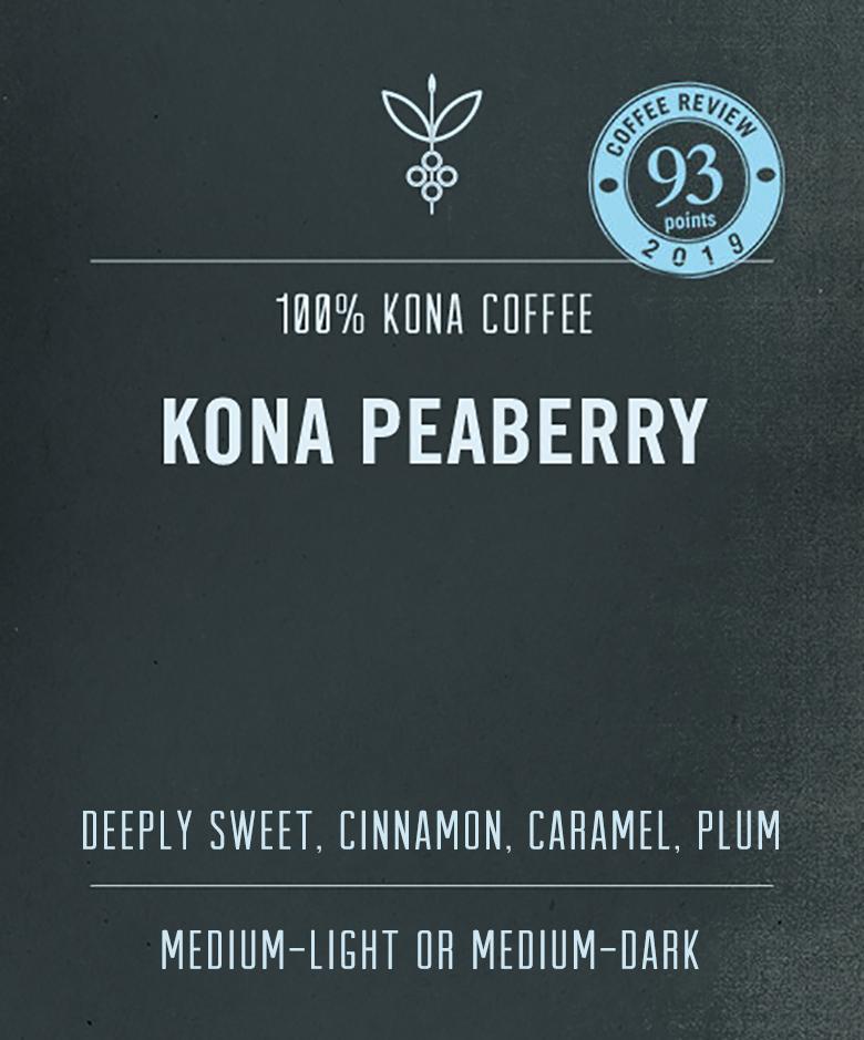 Kona Peaberry Coffee Hawaii