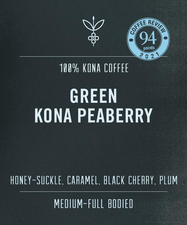 100 Kona Peaberry Green Coffee Top Rated Kona Peaberry Green