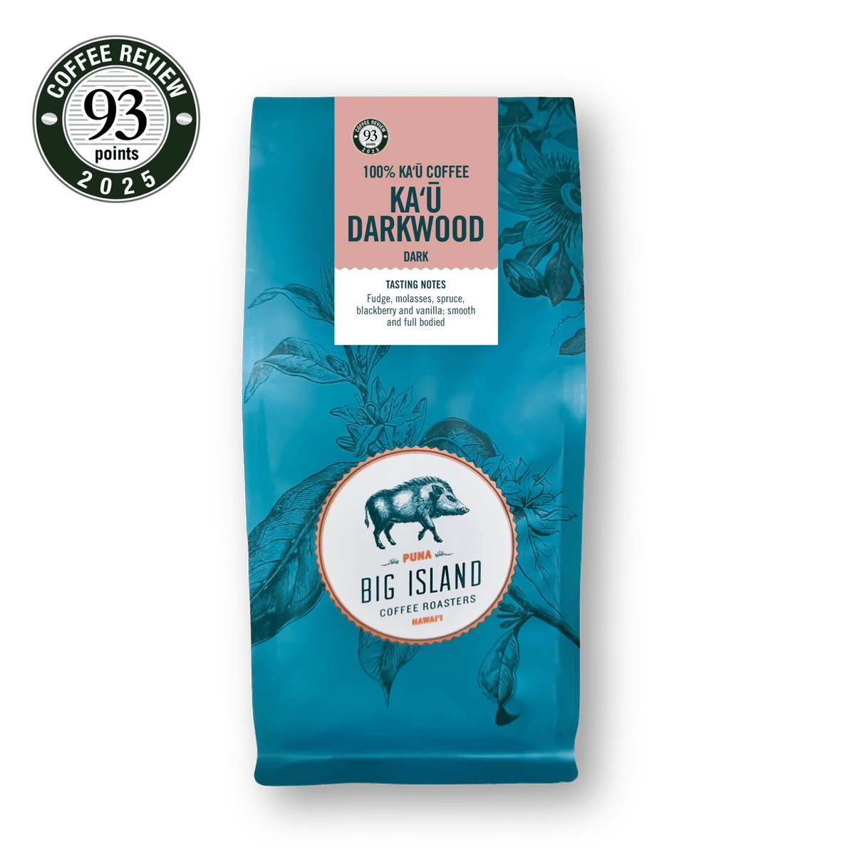 100% Dark Roast Ka'u Whole Bean Coffee