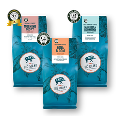 Three Light to Medium Naturally Sweet Hawaiian Coffees | Big