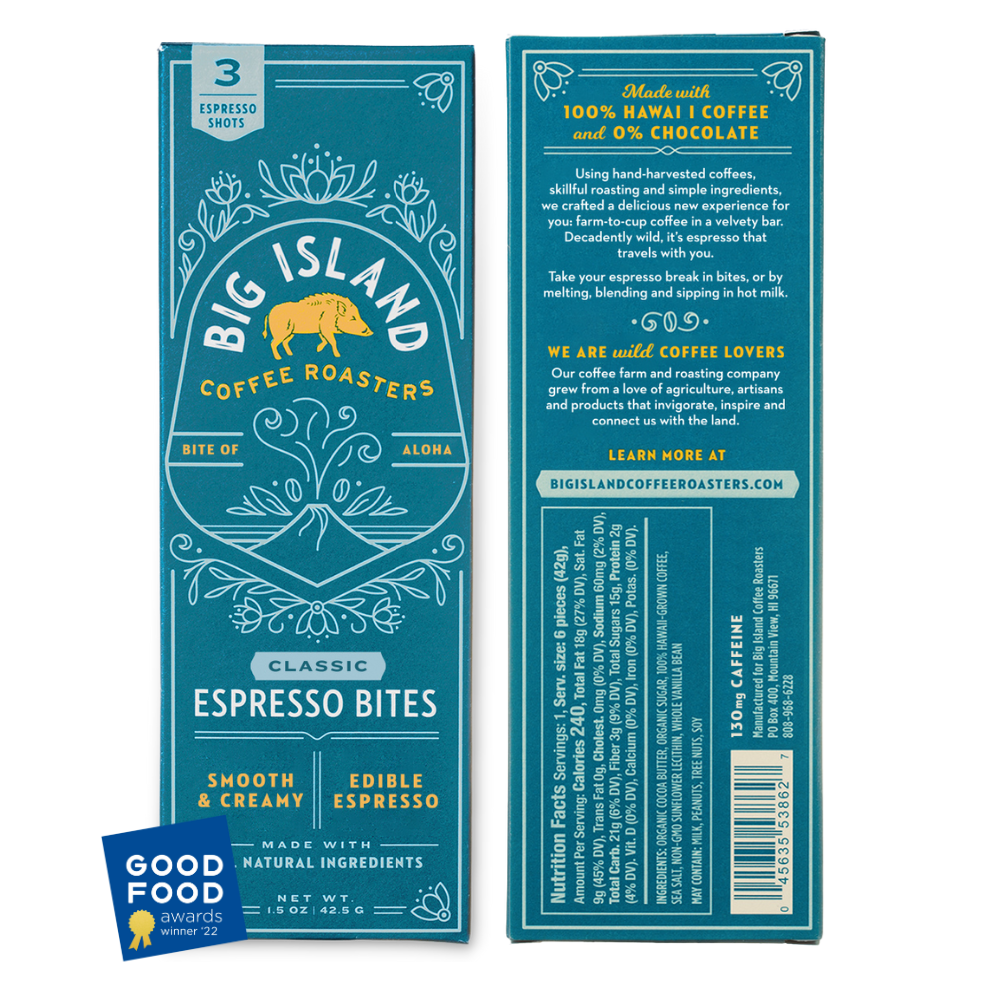 3 ESPRESSO BITES MIXED PACK | Big Island Coffee Espresso Bites