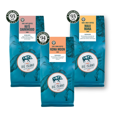 100% Dark Roast Kona Whole Bean Coffee from Hawaii Collection