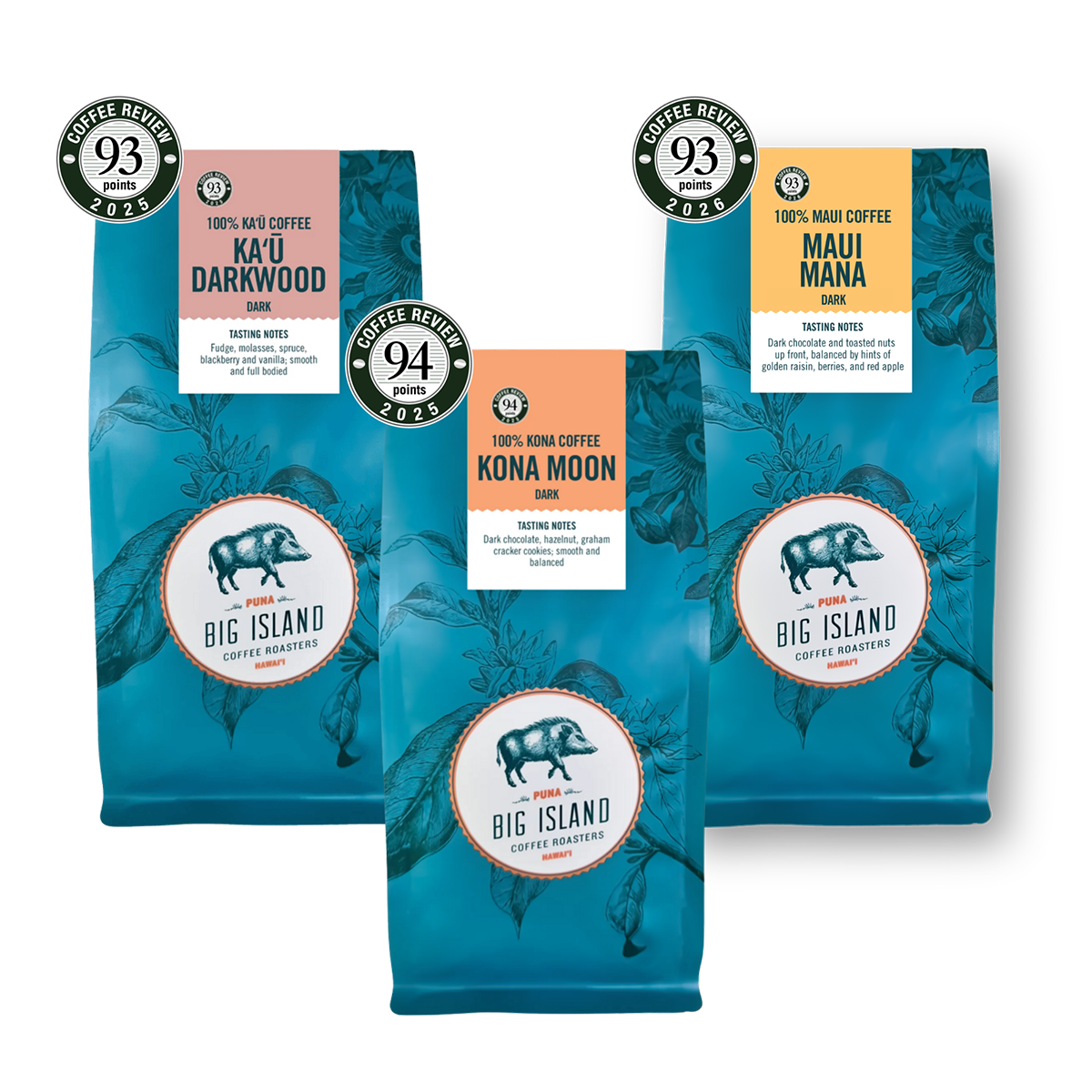 100% Dark Roast Kona Whole Bean Coffee from Hawaii Collection