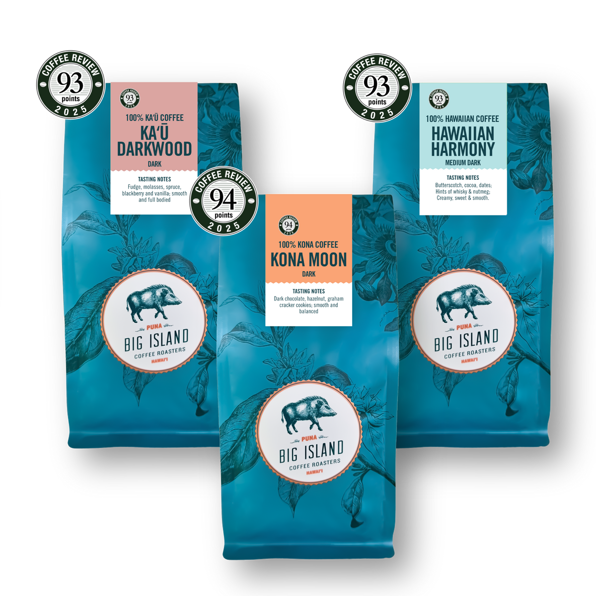 100% Dark Roast Kona Whole Bean Coffee from Hawaii Collection