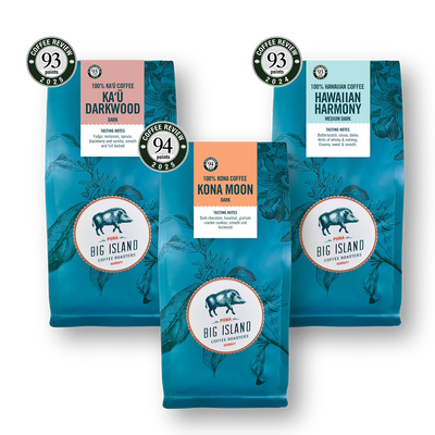 100% Dark Roast Kona Whole Bean Coffee from Hawaii Collection