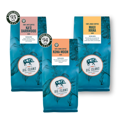 100% Dark Roast Kona Whole Bean Coffee from Hawaii Collection