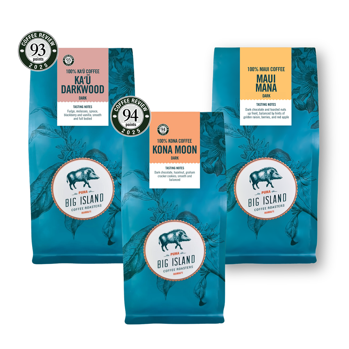 100% Dark Roast Kona Whole Bean Coffee from Hawaii Collection
