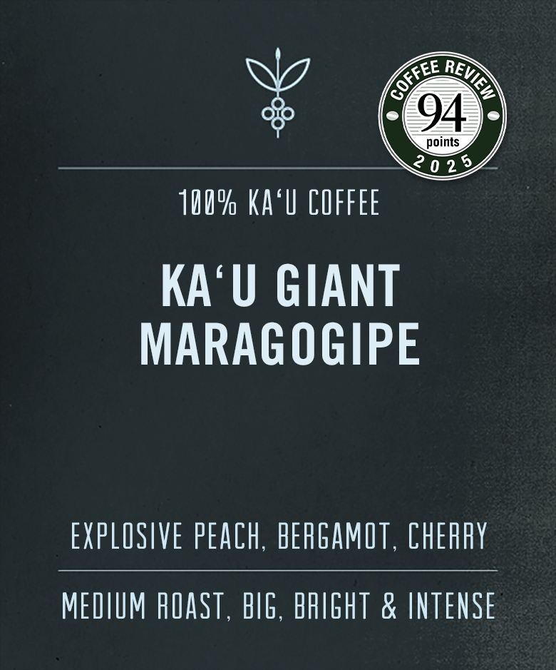 Big Island Coffee Roasters Hawaiian Coffee Whole Bean / 10 oz. Ka'u Maragogipe | Giant Elephant Bean Ka'u Maragogipe Coffee | Giant Elephant Bean