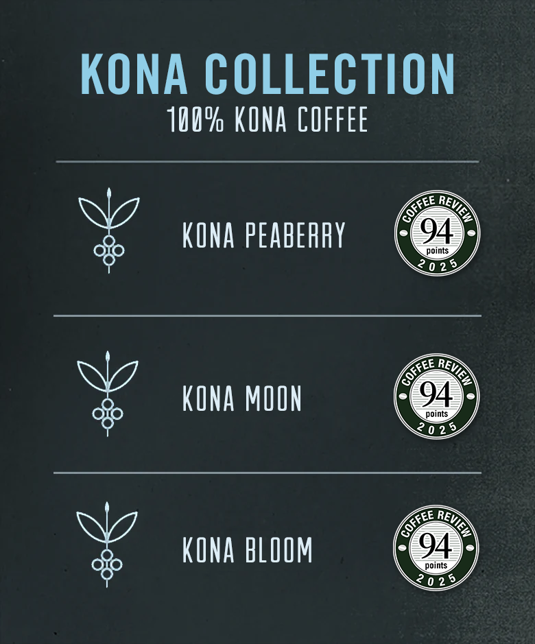 Big Island Coffee Roasters Hawaiian Coffee Kona Coffee Collection Label