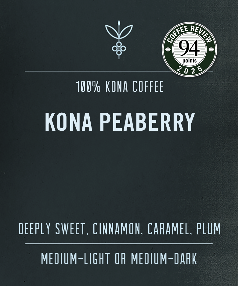 Kona Peaberry Coffee Hawaii Top Rated 94 points