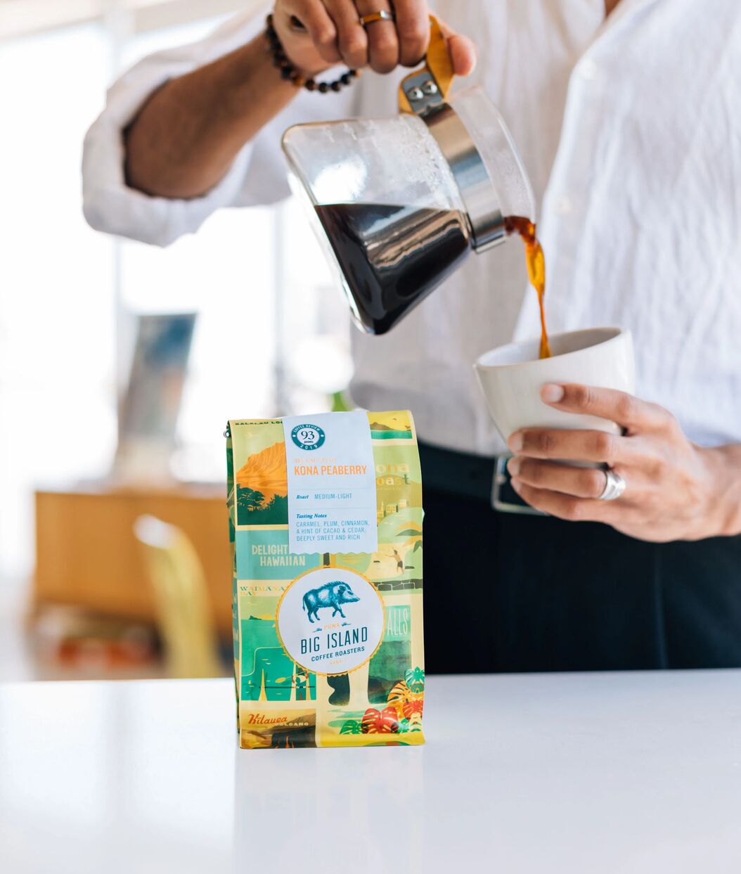 Kona Peaberry Coffee Hawaii Top Rated 94 points