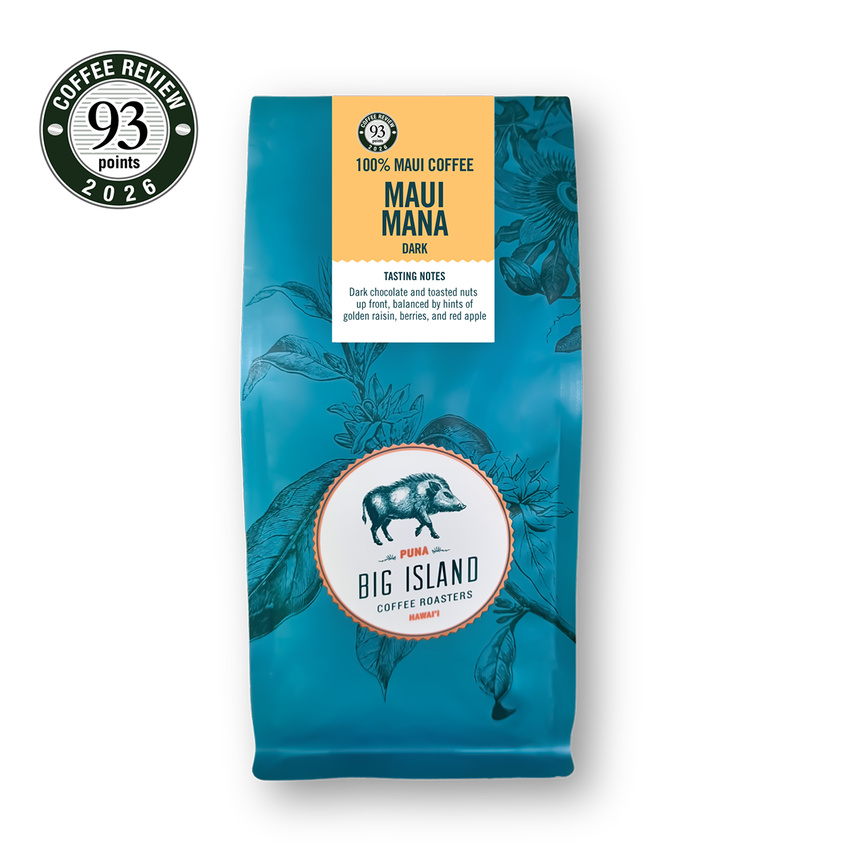 Maui Coffee from Hawaii 100% - Dark Roast whole bean