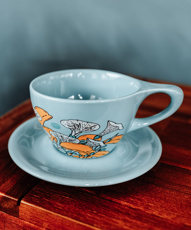 cup and saucer plant hawaii Pōhuehue Latte Cup & Saucer