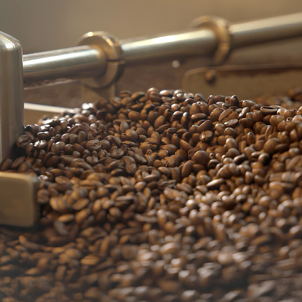 close up of dark roasted Hawaiian coffee