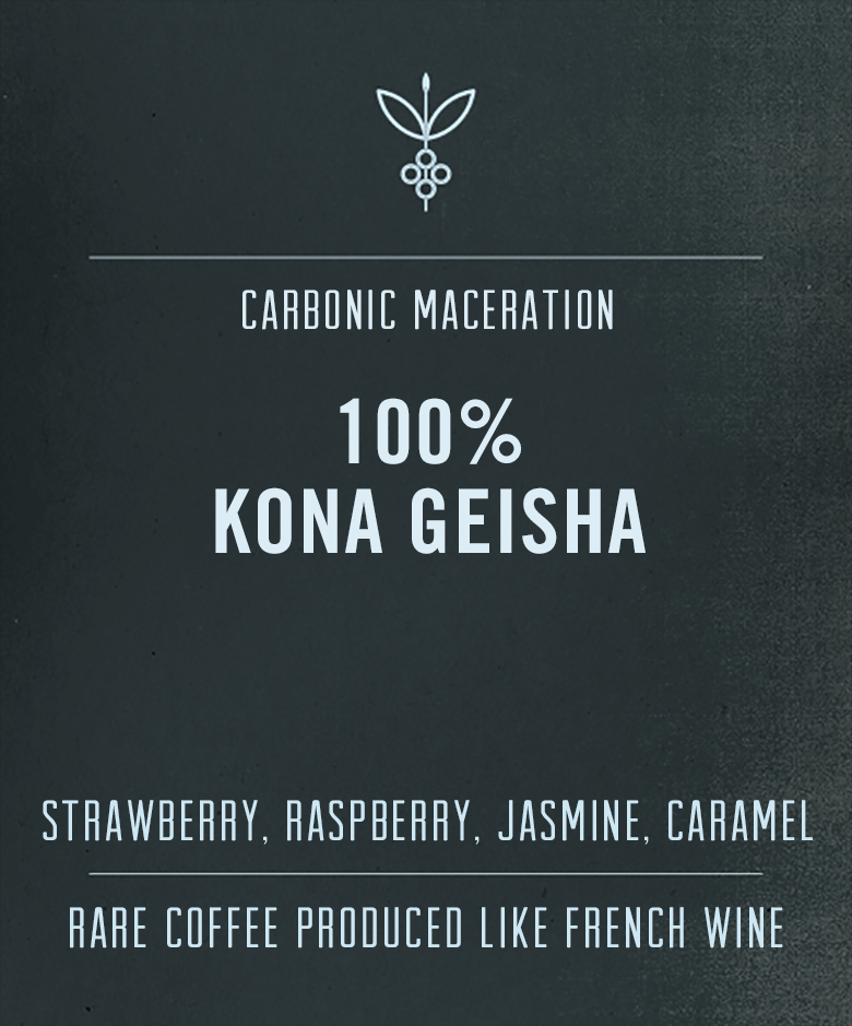 Big Island Coffee Roasters Hawaiian Coffee 10 oz / Whole Bean Kona Geisha | Carbonic Maceration 100% Kona Geisha | Carbonic Maceration | 2018 HCA Grand Champion