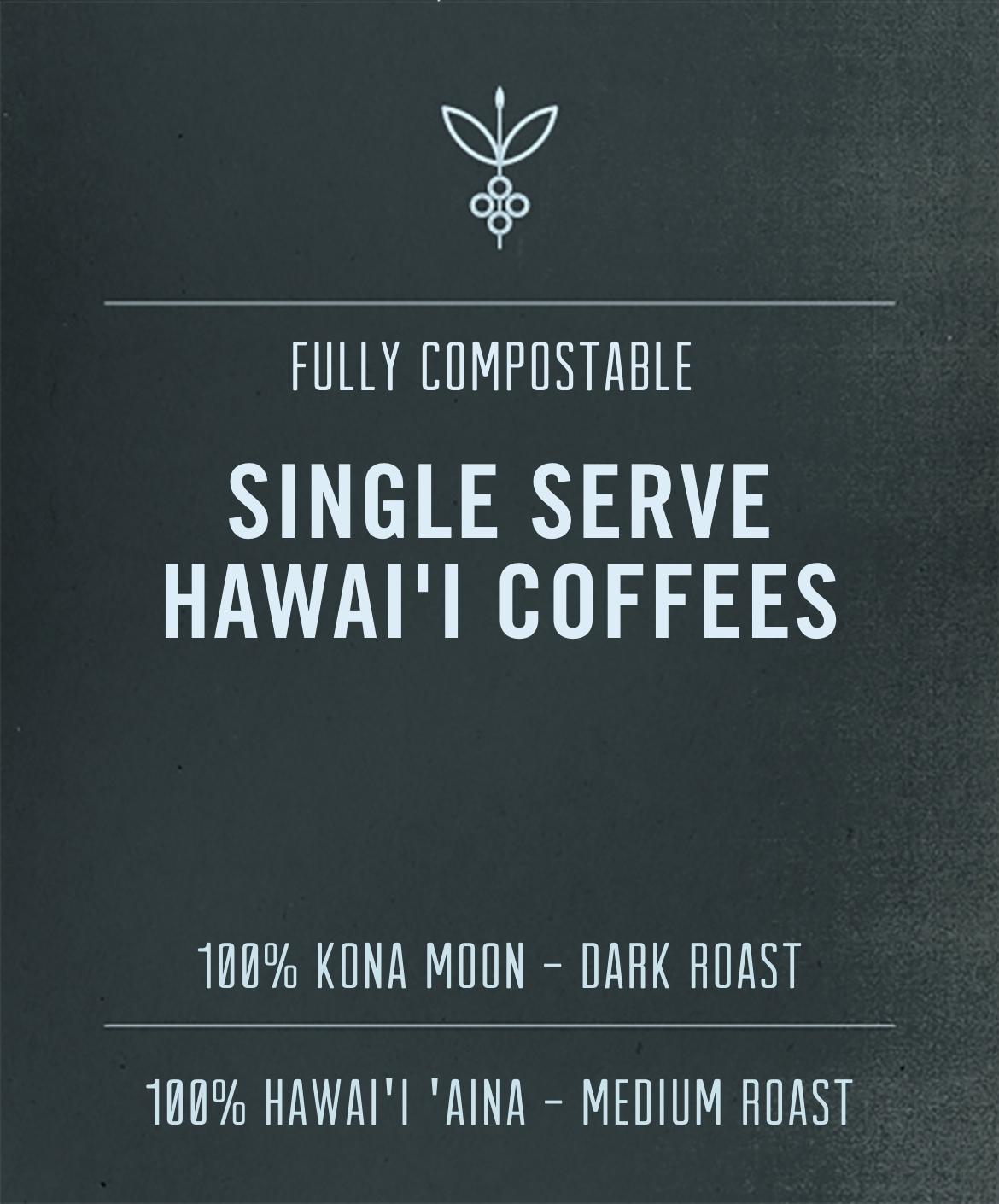 Big Island Coffee Roasters Coffee Single Serve Instant Kona & Hawaiian, Just + Water (5 Pack) Instant Kona & Hawaiian Coffee | Big Island Coffee Roasters