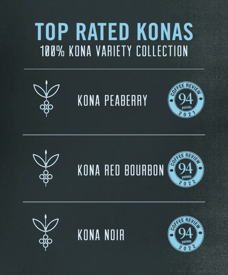 Top Rated Kona Coffee Collection (3 Bags)