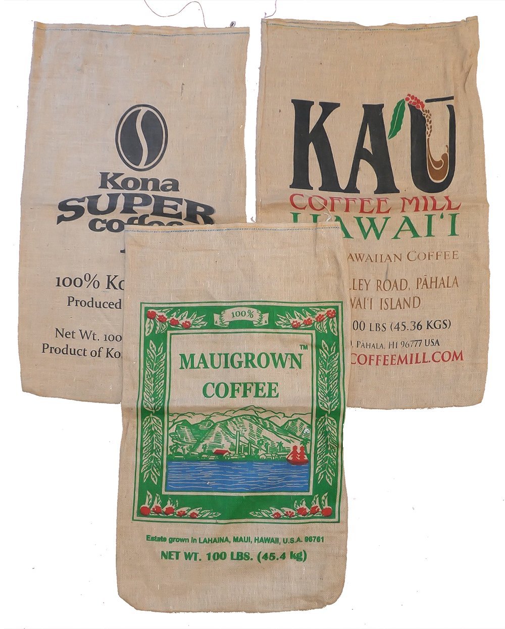 Big Island Coffee Roasters Swag Decorative Burlap Bags Limited Decorative Burlap Bags - Big Island Coffee Roasters